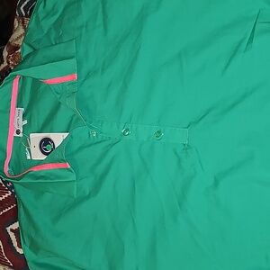 Caryn lawn jackie dress bnwt teal and pink